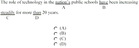 Sample writing item question